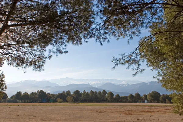 Βουνά της Σιέρα Νεβάδα στην Ισπανία κοντά σε Γρανάδα — Φωτογραφία Αρχείου