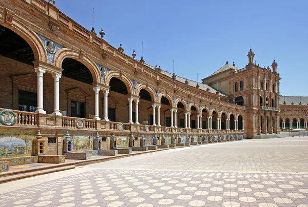 Plaza de espana v seville, Andalusie, Španělsko — Stock fotografie