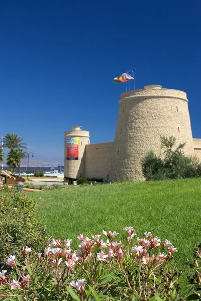 Maurský hrad v roquetas del mar — Stock fotografie