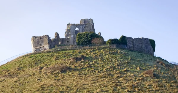 Zamek Corfe, w swanage, dorset, Anglia Południowa — Zdjęcie stockowe