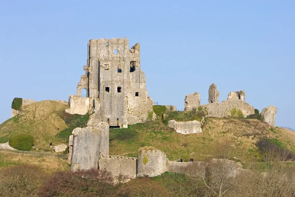 Castillo de Corfe, en Swanage, Dorset, sur de Inglaterra — Foto de Stock