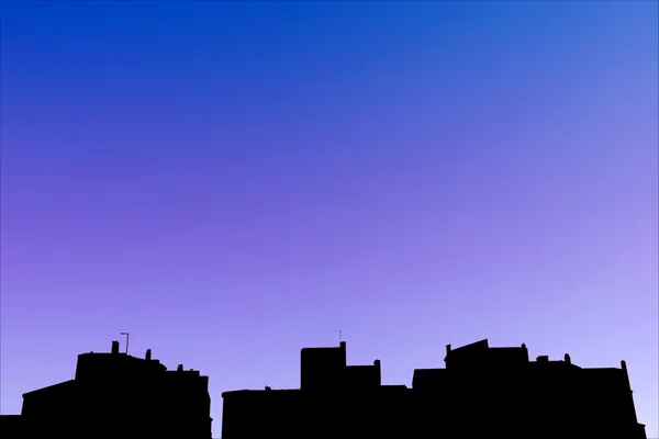 Skyline des rangées d'immeubles d'appartements en Espagne — Photo