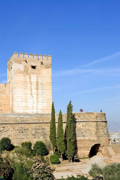İspanya Elhamra Sarayı nda antik mimari — Stok fotoğraf