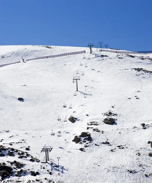 Prodollano Kayak Merkezi İspanya'nın Kayak tesisi — Stok fotoğraf