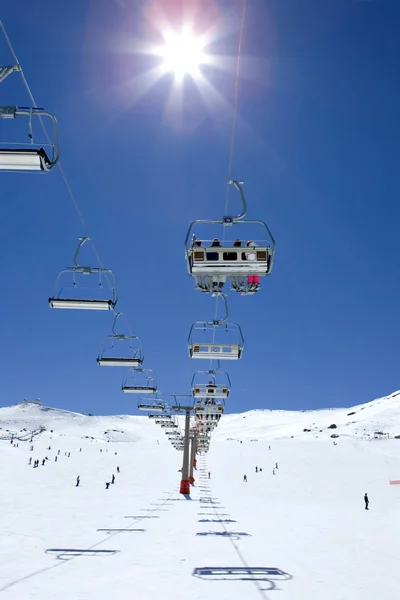 Prodollano Kayak Merkezi İspanya'nın Kayak tesisi — Stok fotoğraf
