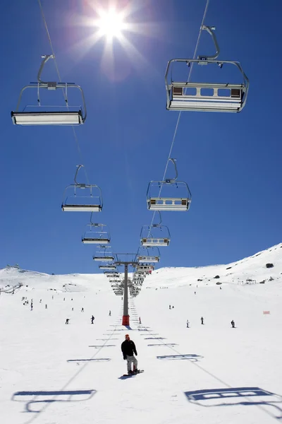 Pistes de ski de la station de ski Prodollano en Espagne — Photo