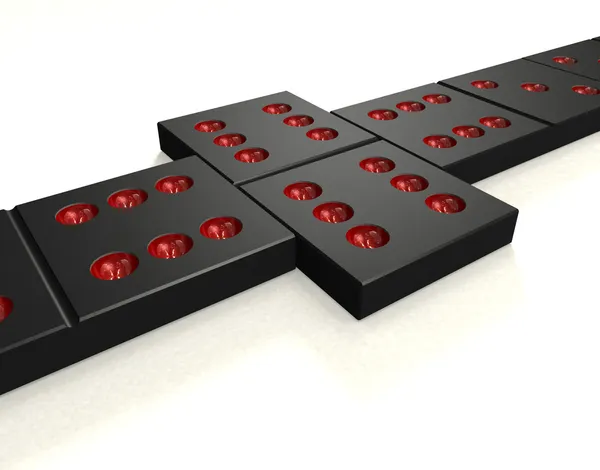 Macro de dominó — Fotografia de Stock