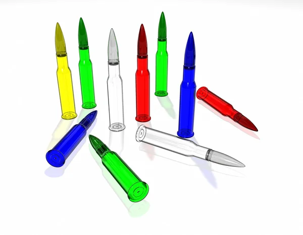 stock image Color glass ammunition