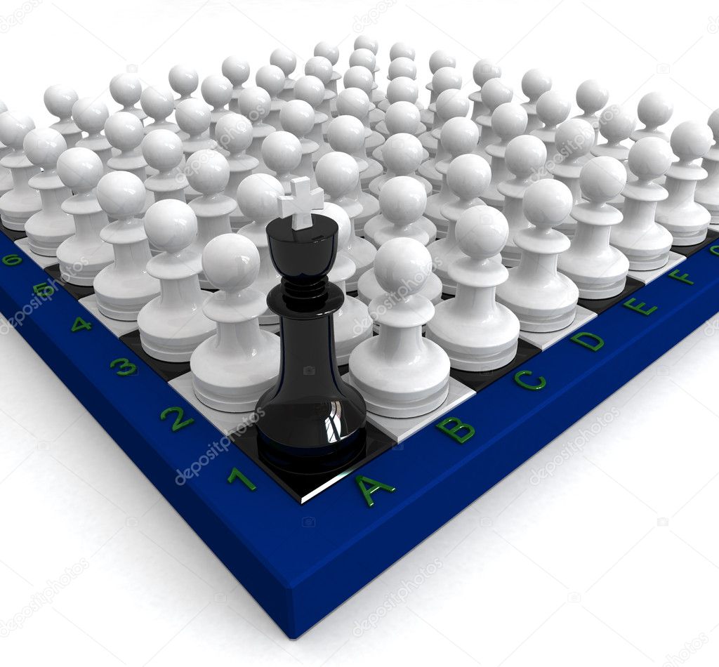 Many pawns defeated king