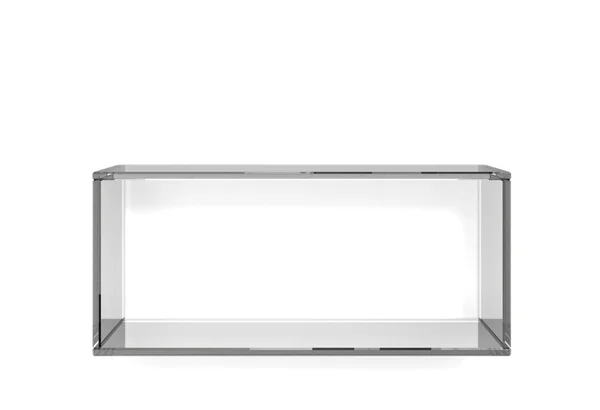 Półka szklana ciemny — Zdjęcie stockowe