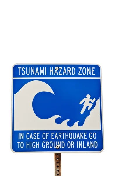 stock image Tsunami Hazard Sign