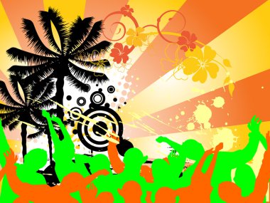 Beach party clipart