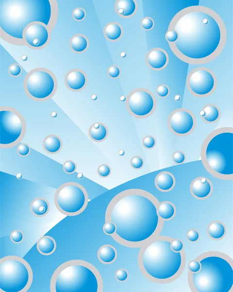 Bolhas de água — Vetor de Stock