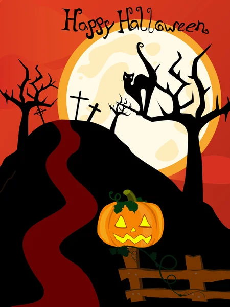 Cartel de Halloween — Vector de stock