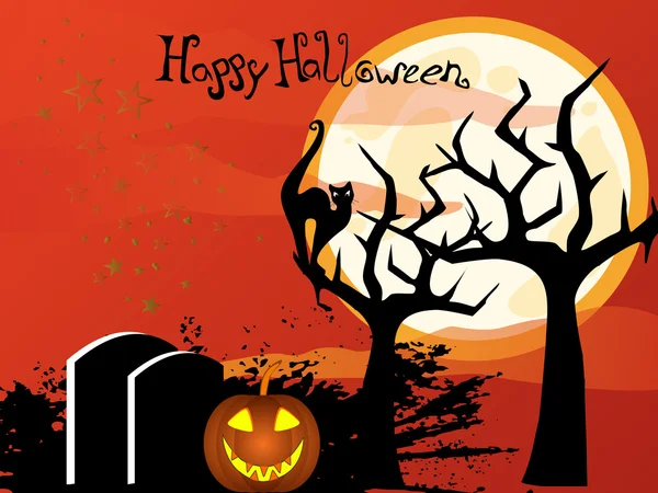 Cartel de Halloween — Vector de stock