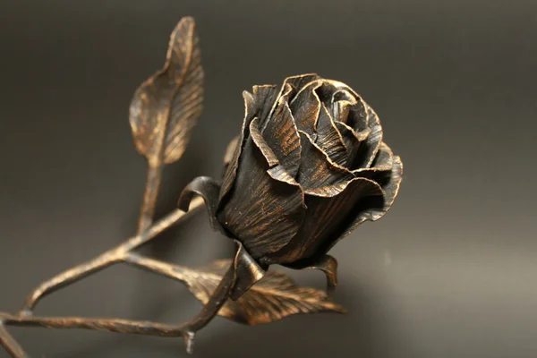Kovová růže Stock Snímky