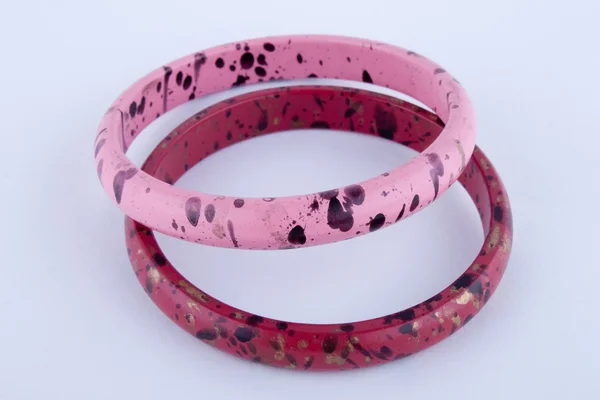 Two plastic bracelets. — Stock Photo, Image