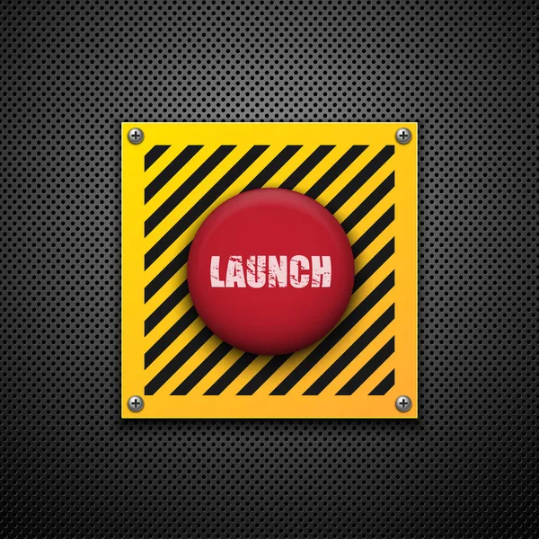Launch button. — Stock Vector