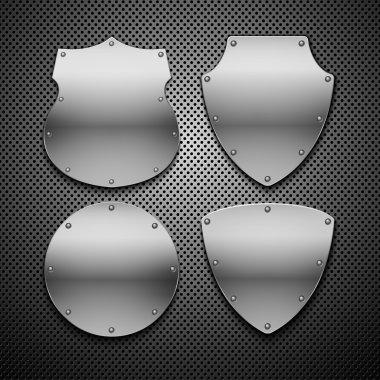 Set of vector shields. clipart