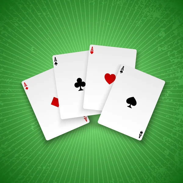 Poker Ases — Vector de stock