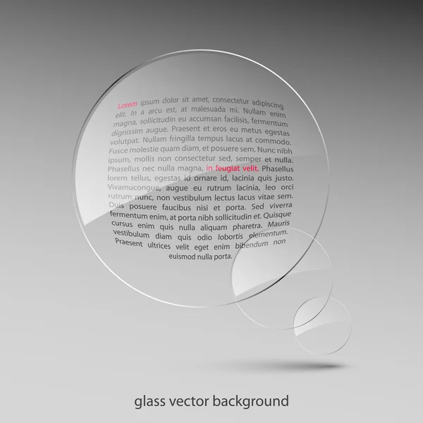 Glass background — Stock Vector