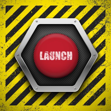 Launch button. clipart