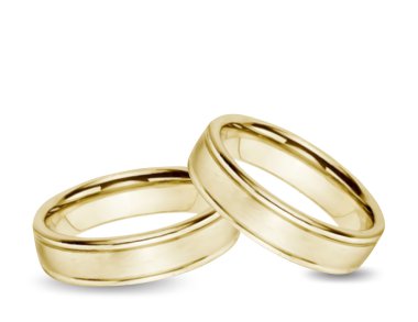 Wedding gold Rings. Vector
