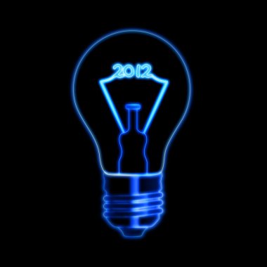 2012 in bulb clipart