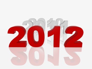 New red 2012 clipart