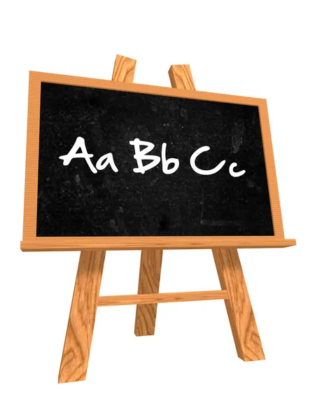 Abc on blackboard — Stock Photo, Image
