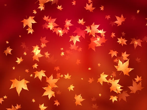 Folhas de outono douradas — Fotografia de Stock