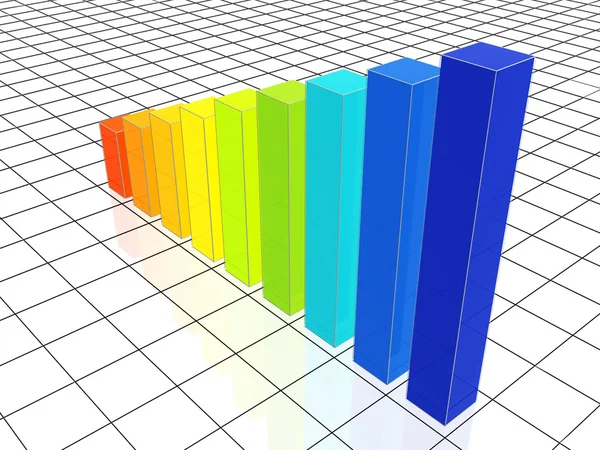 Gráfico de color 3d — Foto de Stock