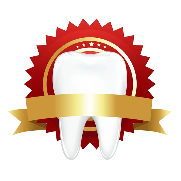 Zahn mit Garantie — Stockvektor