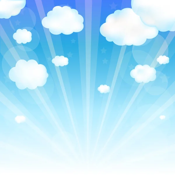 Hemel en cloud — Stockvector