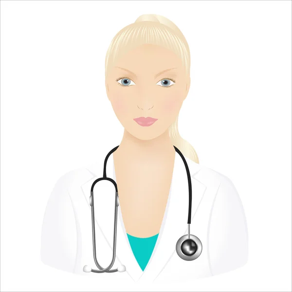 Woman Doctor — Stock Vector