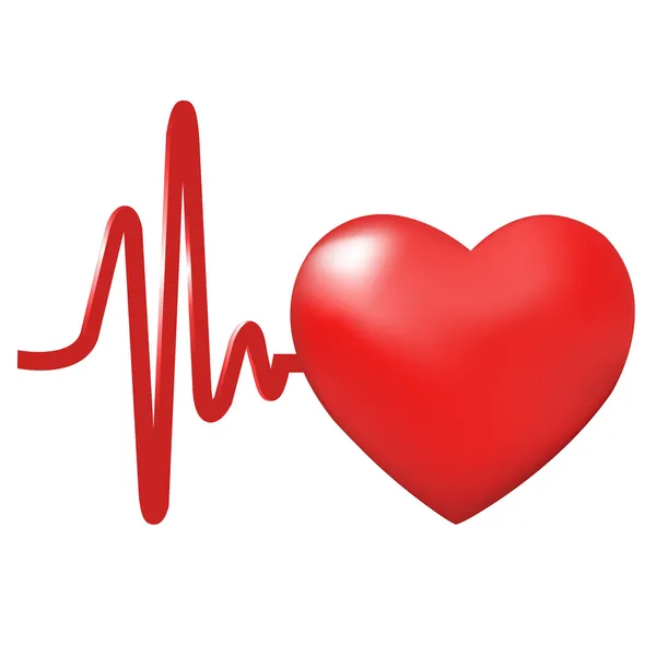 Batimentos cardíacos — Vetor de Stock