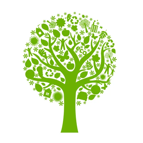 Eco träd — Stock vektor