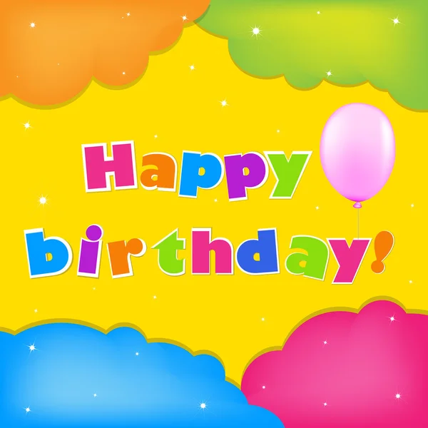 Card Happy Birthday — Stock Vector