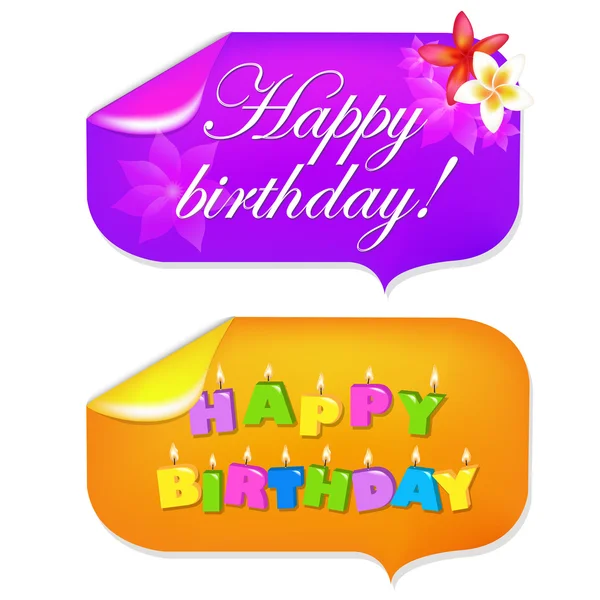 Sticker Happy Birthday — Stock Vector