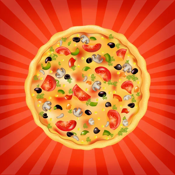 Піца плакат — стоковий вектор
