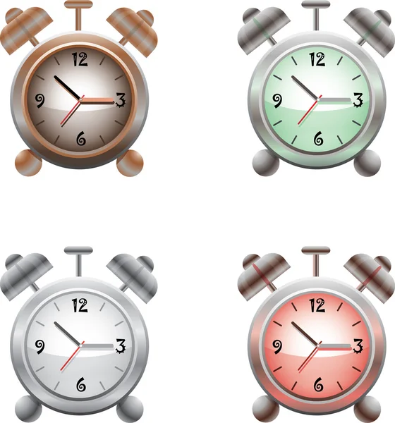 Stock vector Old time analog alarm clock, vector