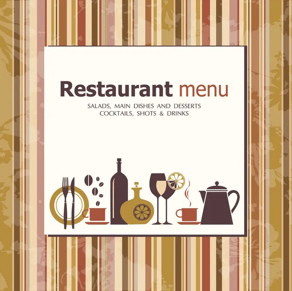 Вектор. дизайн меню ресторану — стоковий вектор