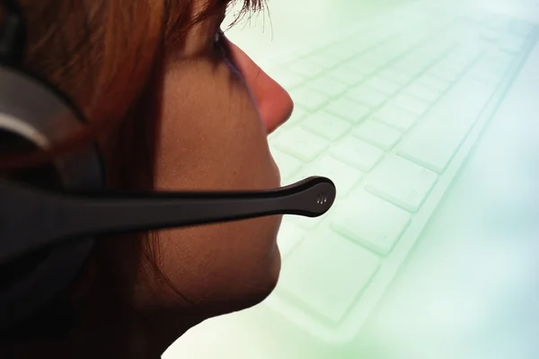 stock image Callcenter girl