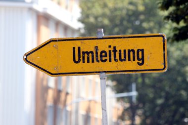 Umleitung Schild