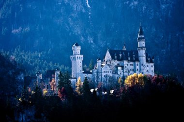 Neuschwanstein castle in Germany clipart