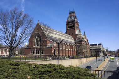 Memorial hall of Harvard university clipart