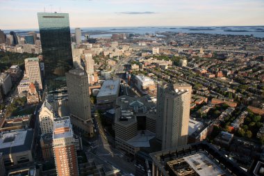 Boston'ın panorama Prudential Tower