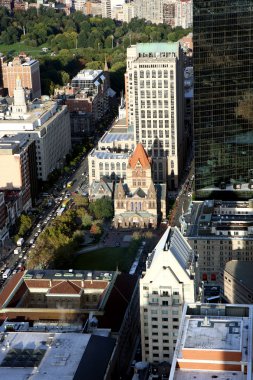 Boston'ın panorama Prudential Tower