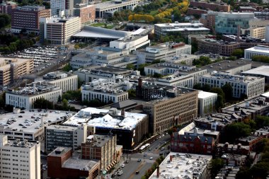 boston'ın panoramik manzarasını