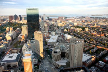 boston'ın panoramik manzarasını